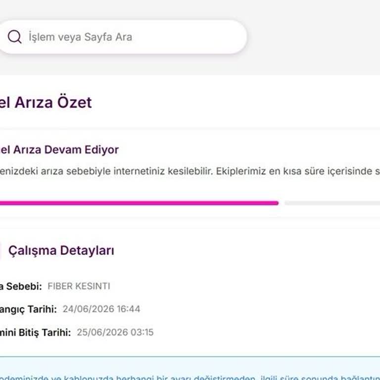 Genel Arıza Nedeniyle İnternet Kesintisi Ve Uzaktan Çalışma Mağduriyeti