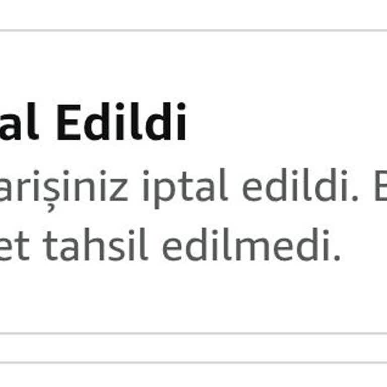 Sipariş Bildirimsiz İptal Edildi Ve Doğum Günü Hediyesi Kayboldu