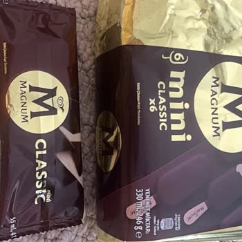Magnum Mini Classic Pakette Boş Çubuk Ve Eksik Dondurma