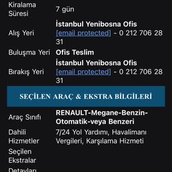 Avec Rent A Car 35.160 TL Aşırı Ücret Ve Araç Bilgisi Uyuşmazlığı