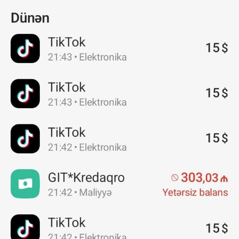 TikTok Hesabımda İzinsiz Çekilen 60 Dolar İşlemi İptali Ve İade Talebi