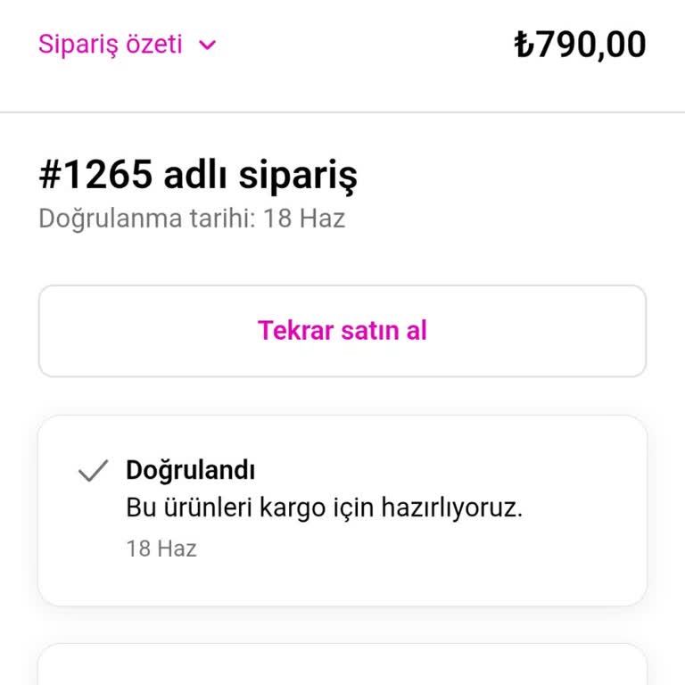 Zeykids'ten Ödenen 790 TL İçin Kargo Çıkmadı Ve Cevap Yok
