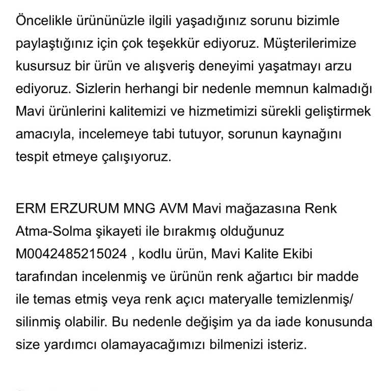 Mavi Pro Kot Pantolonun Renk Solması Güvenimi Sarstı