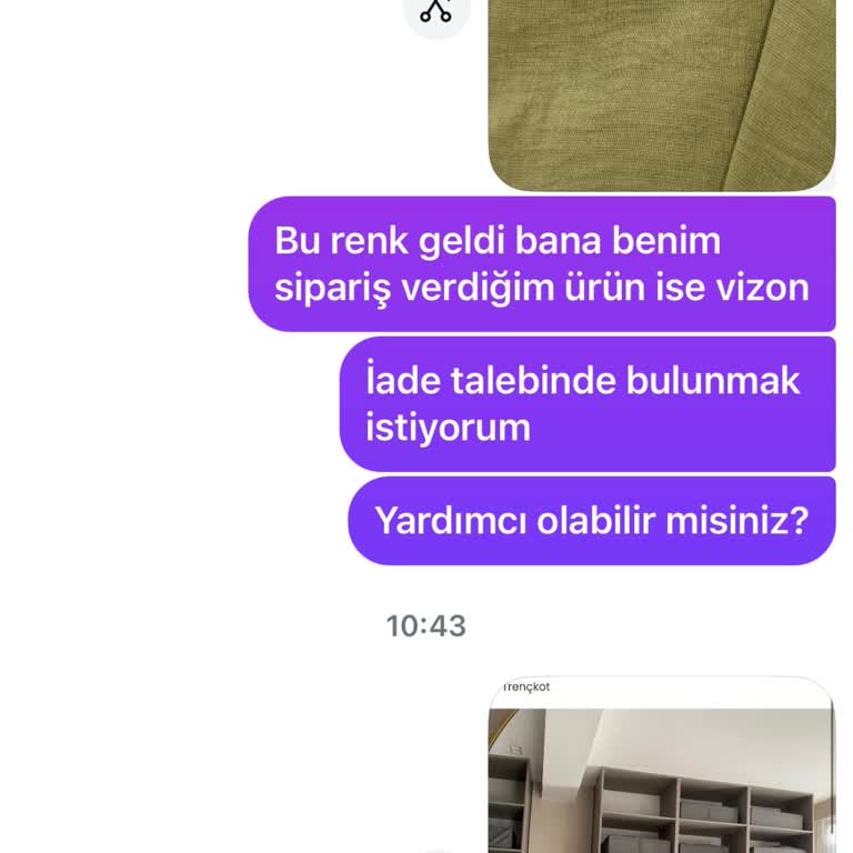 Yanıltıcı Renk Açıklaması Ve Cevapsız İade Talebi