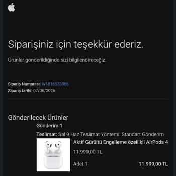 Apple Sipariş İptali Ve Uzun Süreli İade Sorunu
