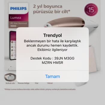 Trendyol Satıcı Kapandı, Philips Lumea 9900 Sahte Ve Camı Eksik Geldi, Tam İade Talebim