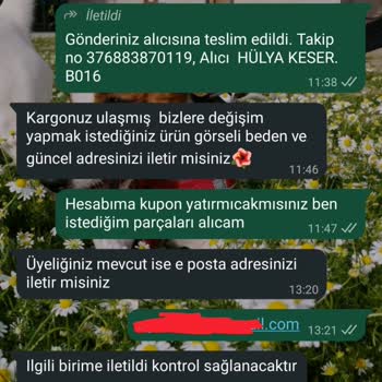 Vaat Edilen Kuponun Gecikmesi Ve Ürün Değişim Sorunu