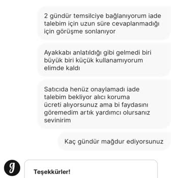 Kusurlu Topuklu Ayakkabı Ve Geciken İade Süreci