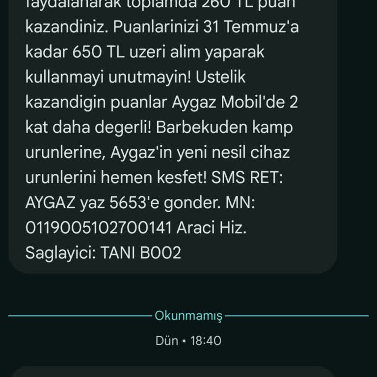 Aygaz Otogaz Kampanya Hediye Bakiyesi Kullanılamıyor Ve Müşteri Hizmetlerinden Yanıt Gelmiyor