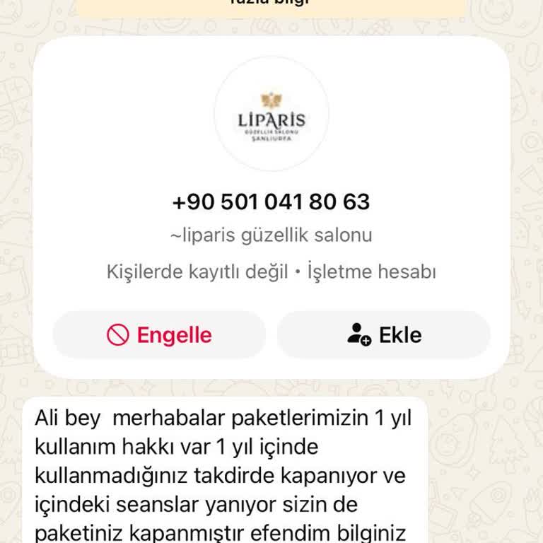 Peşin Ödenen Epilasyon Seansları Habersiz İptal Edildi, İade İstiyoruz