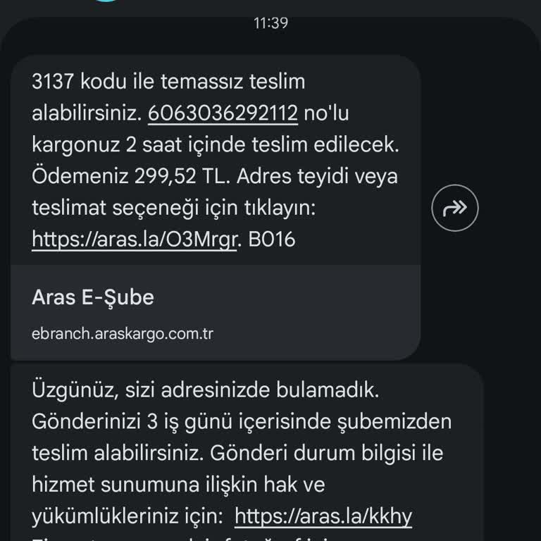 Teslimat Erteleme Talebime Rağmen Kargom Günü Boyunca Teslim Edilmedi