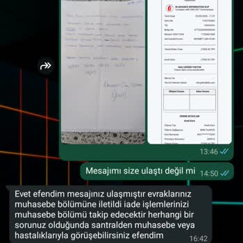 27 Bin TL İadesi İçin Bilgi Alınamaması Ve Hastane İlgisizliği
