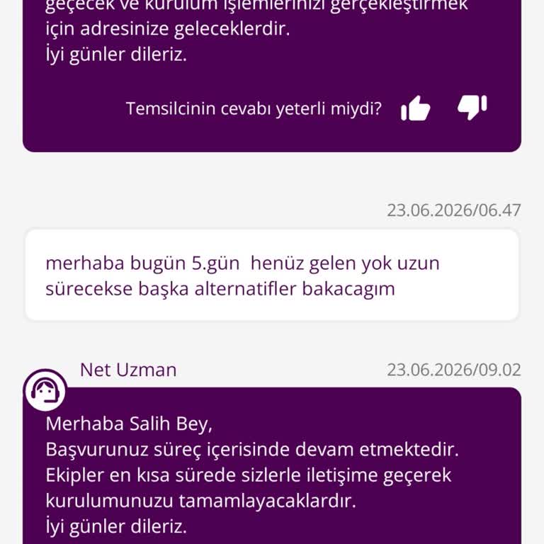 Kurulum 7 Gün Gecikiyor Ve Müşteri Hizmetlerinden Yanıt Yok
