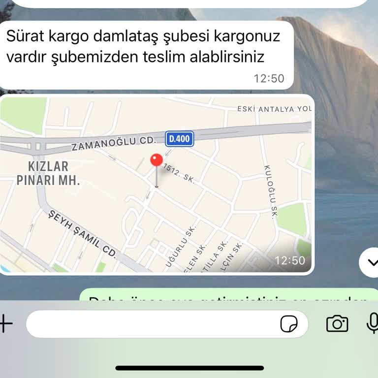 Sürat Kargo Damlataş Şubesi 1,4 Km Yakın Adrese Teslimat Yapmıyor