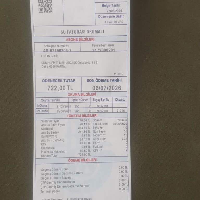 İSKİ Su Faturasında Ani Artış Ve Haksız Atık Su Bedeli