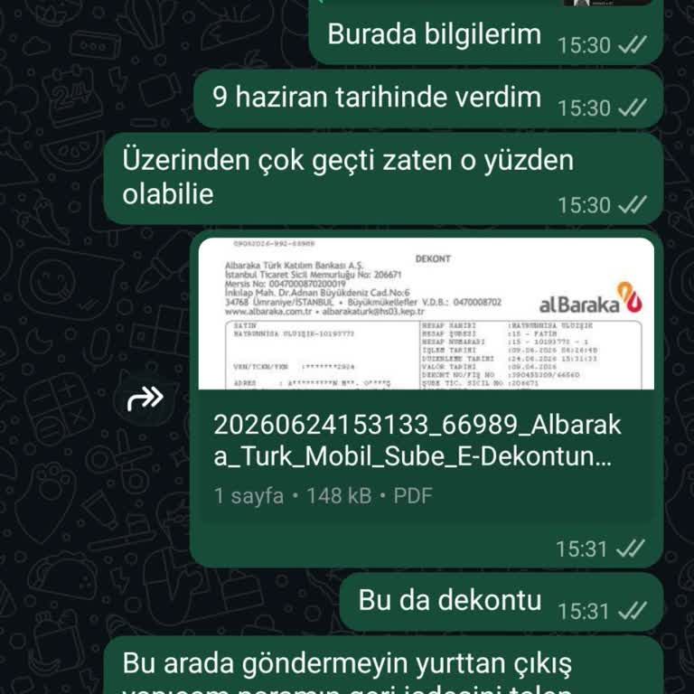 Moda Arife'den Siparişin Gönderilmemesi Ve İade Talebi
