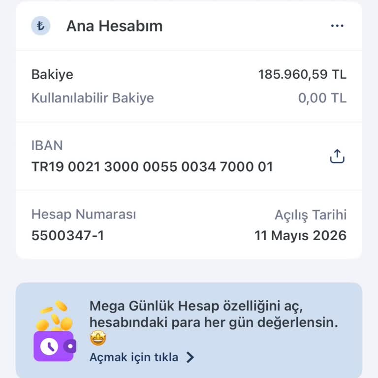 Hesabım Açıklamasız İnceleniyor Ve 185.000 TL’lik Paraya Erişemiyorum