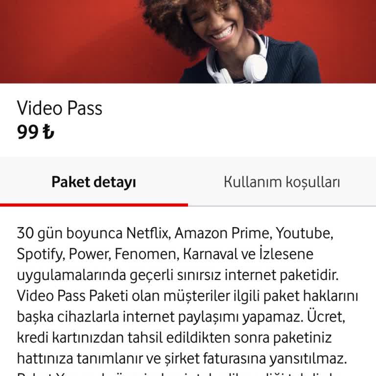 Vodafone Video Pas Paketi Gizli Veri Tüketimi Ve 1000 TL Ücret Sorunu