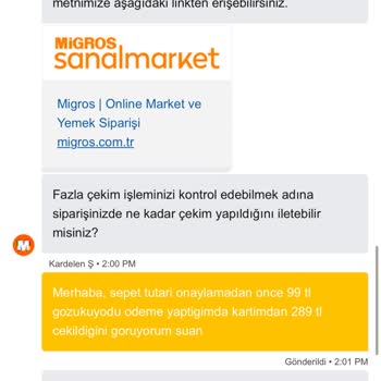 Money Puanları Kullanılamadı Ve 289,79 TL Fazla Çekildi