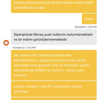 Money Puanları Kullanılamadı Ve 289,79 TL Fazla Çekildi