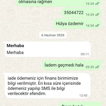 İade Ödemesi 349 TL Gecikiyor Ve Müşteri Hizmetleri Cevap Vermiyor