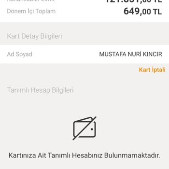 Kart Aidatı İptali Reddi Ve Çelişkili Müşteri Hizmetleri