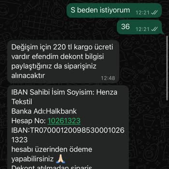 Ek Değişim Ücreti Talebi Ve İletişimsizlik