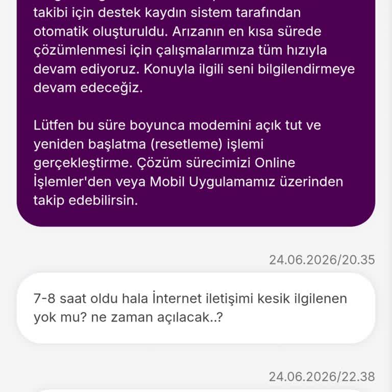 24 Saat Süren İnternet Kesintisi Ve İletişimsizlik