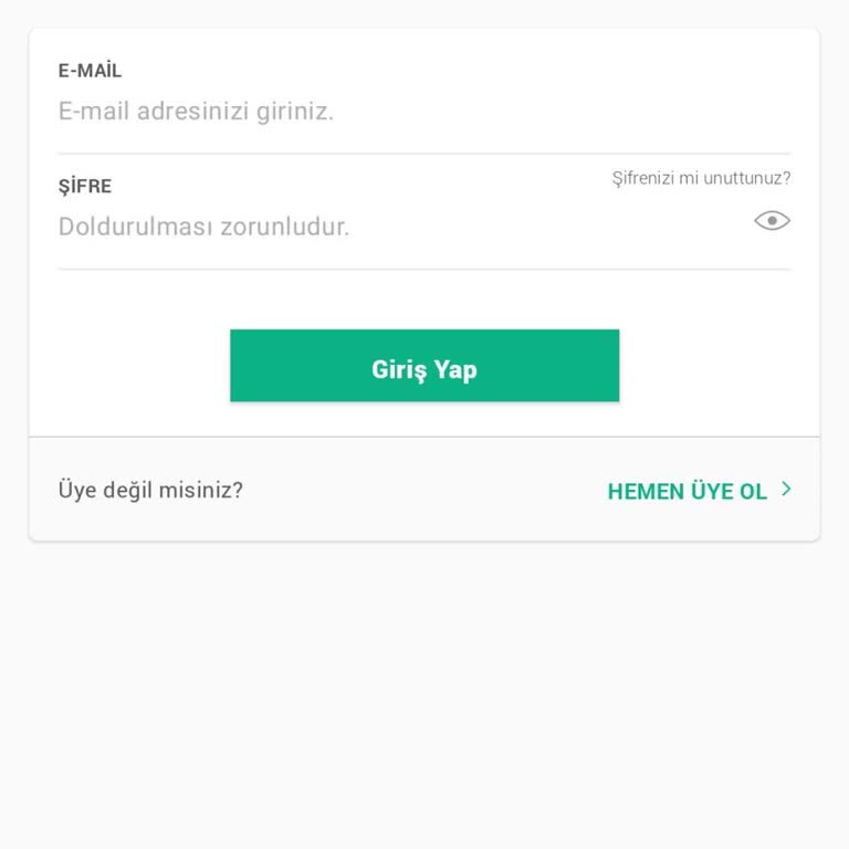 Obilet Uygulamasında Giriş Yapamama Ve Yeni Üyelik Zorlaması