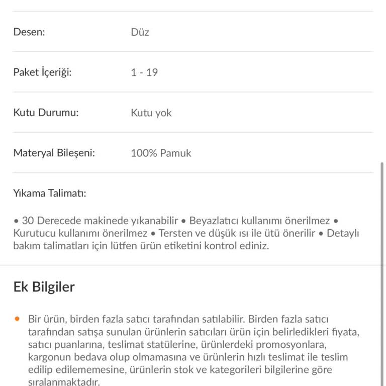 Küçük Ölçüler Nedeniyle İade Talebim Trendyol’da Haksız Şekilde Reddedildi