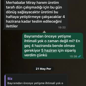Verilen Teslim Tarihi Geçikti, Defolu Ürün Ve İade Reddi