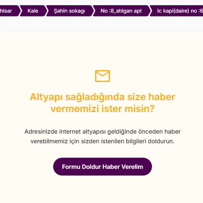 Altyapı Sorunu Nedeniyle Binamda İnternet Yok