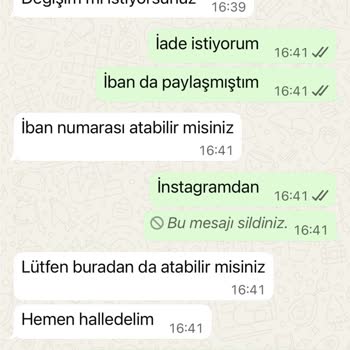 Yanlış Beden Gönderimi Ve İade Kodu Gecikmesi Nedeniyle 1.000 TL İadesi Talebi