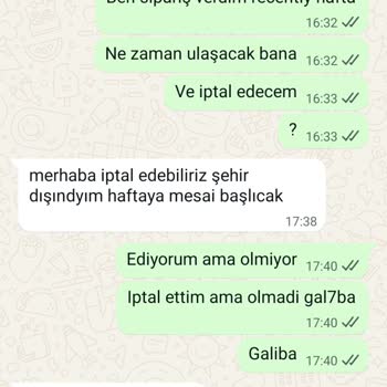Kargoya Verilmeyen Sipariş İçin Acil İptal Ve İade Talebi