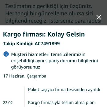 Amazon’da Gerçekleşmeyen Kargo Ve 4.960 TL’lik İade Reddi