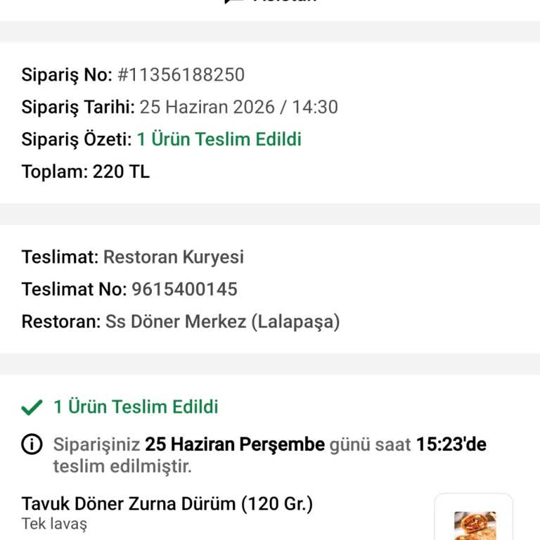 Teslim Edilmediği Belirtilen Siparişte Saatlerce Bekleme