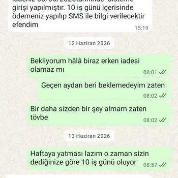 İade İşlemi Gecikmesi Ve Telefon Kapama Sorunu
