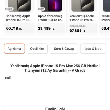 Hepsiburada'dan Alınan İphone 15 Pro Max İçin İade Sonrası Fiyat Farkı Ve Müşteri Hizmetleri İhmali