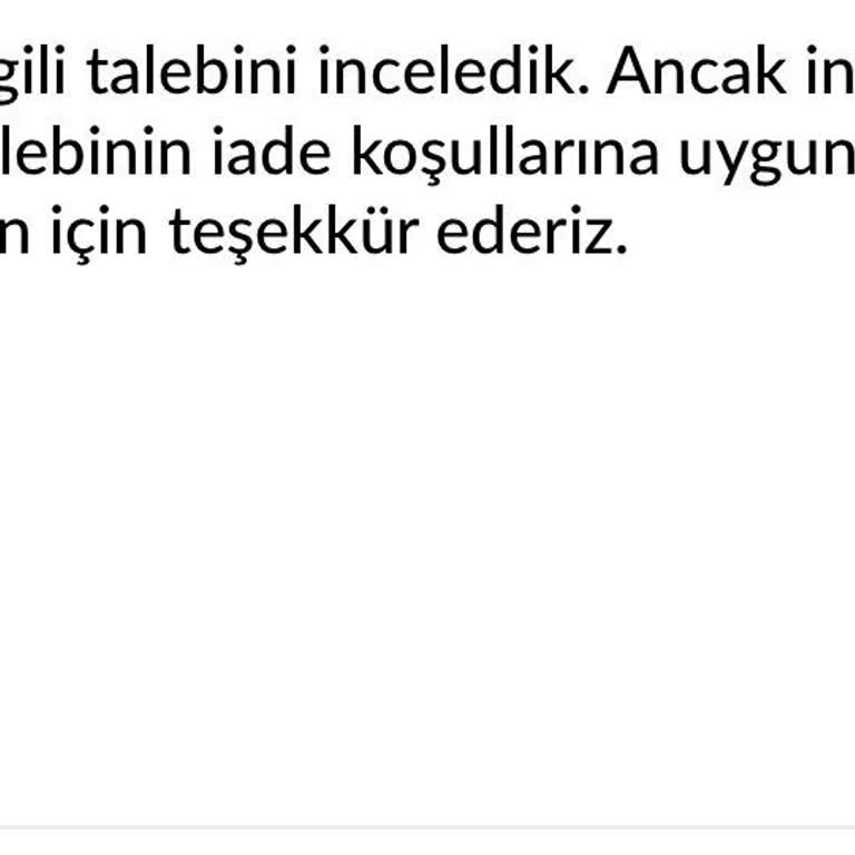 Trendyol GO'da Nugget Eksikliği Ve İade Reddi