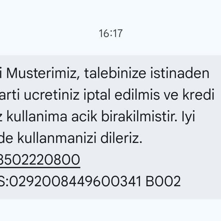 Denizbank Kredi Kartı Yıllık Ücret İadesi Ve Kart İptali Talebi