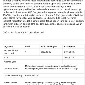 Geciken Güneş Gözlüğü Teslimi Ve Bilgi Eksikliği