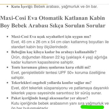 Ebebek Kutu İçeriğinde Yazan Yağmurluk Çıkmadı
