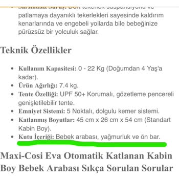Ebebek Kutu İçeriğinde Yazan Yağmurluk Çıkmadı