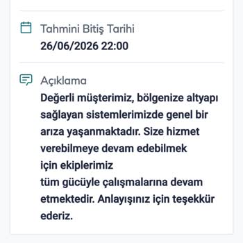 Altyapı Arızası Nedeniyle Sabit İnternet Hizmetinde 10 Gün Kesintisi