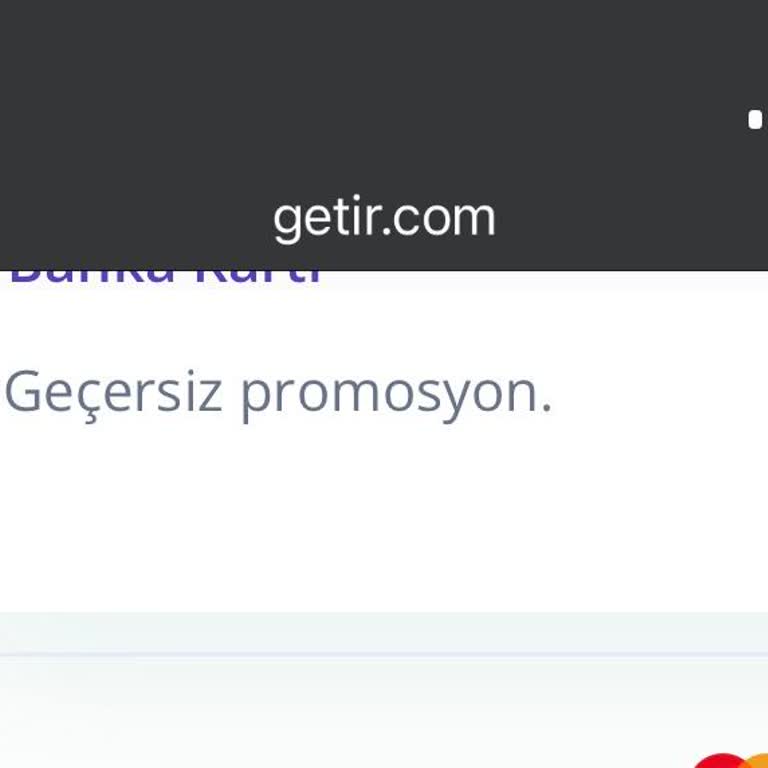 Setcard Kuponu Getir'de Geçersiz: 625 TL İndirim Kullanılamıyor