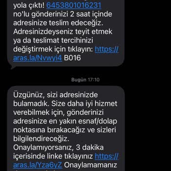 Aras Kargo’da Evde Olmamıza Rağmen ‘Teslim Edilemedi’ İddiası