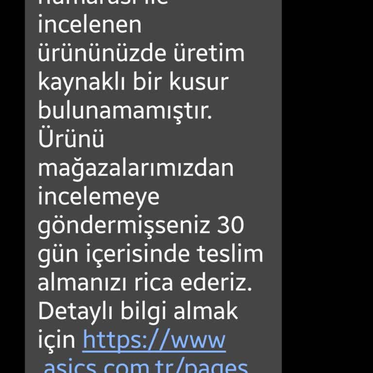 Kısa Kullanımda Topuk Yırtılan Asics Ayakkabıda Ayıplı Ürün İade Talebi