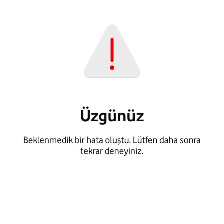 Vodafone Yanımda Uygulamasında Tarife Görülememe Sorunu 1 Yıldan Fazla Sürüyor
