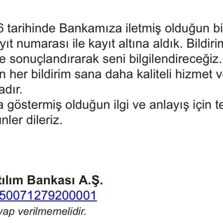 Hadi - Tombank Telefon Numarası Güncellenmediği İçin Yemek Ücretim Hesaba Yatırılmıyor
