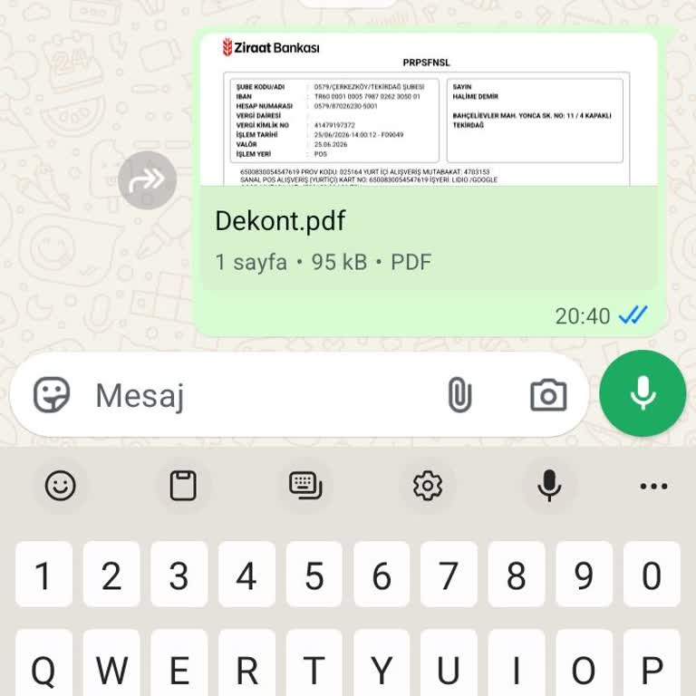 İzinsiz Çekim İçin Acil İade Talebi